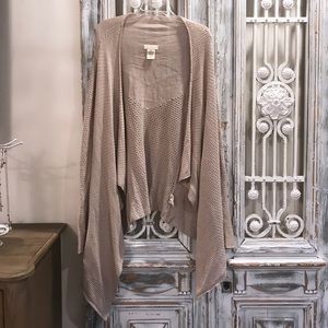Billabong fringe beige knit cardigan